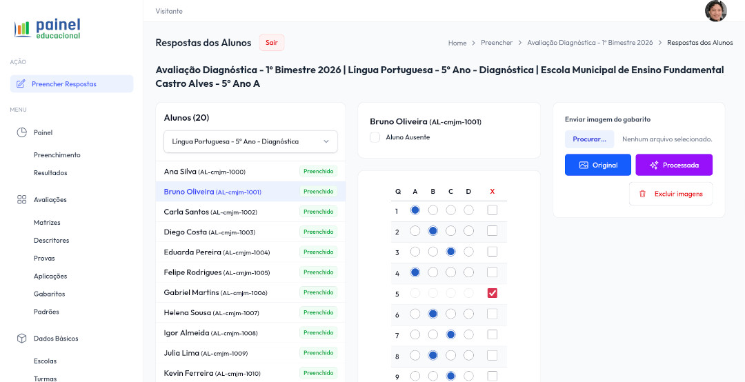 Correção e Processamento Ágil